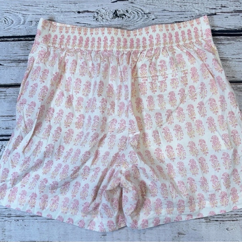 Faherty Women’s Malibu Shorts Pink Taj Floral Organic Cotton Size S NWT - Picture 4 of 9